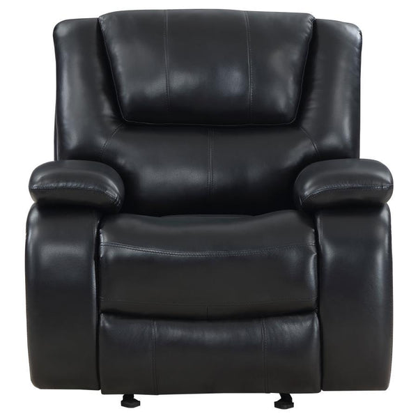 Camila - Upholstered Glider Recliner Chair - Black