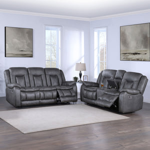  both upholstered in sumptuously soft 100% polyester fabric that mimics the look 