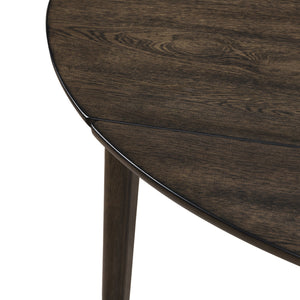 Rex - 65## Round Table With Self Storing Leaves - Walnut