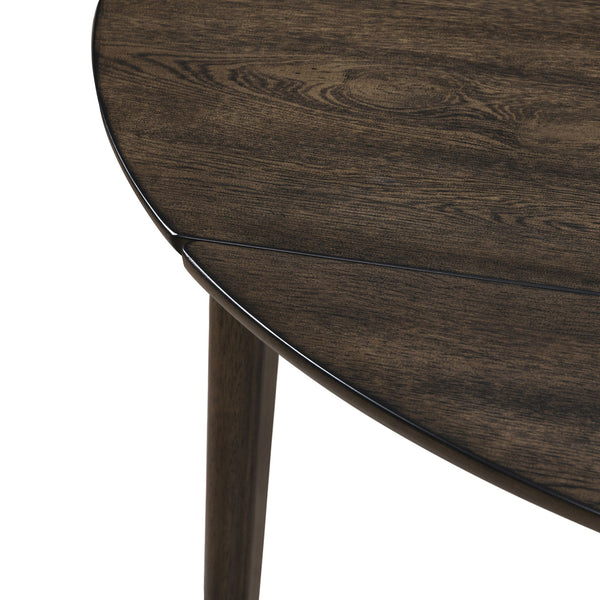 Rex - 65## Round Table With Self Storing Leaves - Walnut