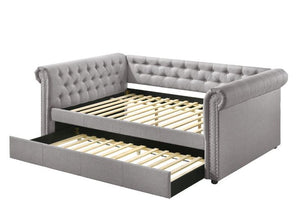 Justice - Full Bed - Smoke Gray Fabric