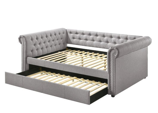Justice - Full Bed - Smoke Gray Fabric