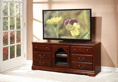 The Hercules TV stand traditional style will blend masterfully in your living room area. The storage feature offers plenty of space to keep your entertainment components: two glass doors, and two media compartments. Carefully constructed from selected woo