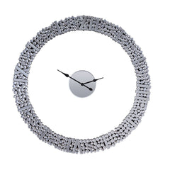 The march of time is predictable, but that doesn-'t mean the appearance of your clock has to be! This design is sure to work as a focal point in any ensemble with features like a striking round silhouette, and mirrored panels with faux gems. The Kachina w