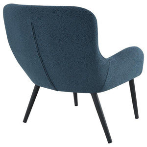 Calvin - Upholstered Modern Arm Accent Chair - Aegean Blue