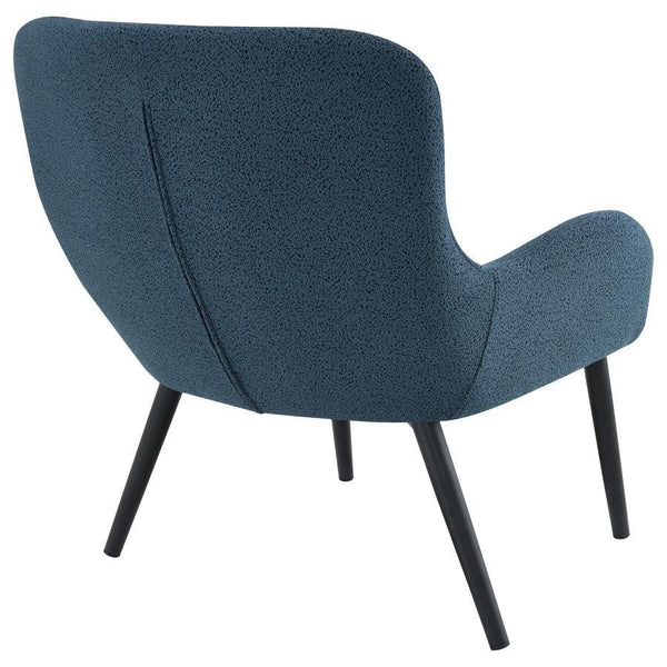 Calvin - Upholstered Modern Arm Accent Chair - Aegean Blue