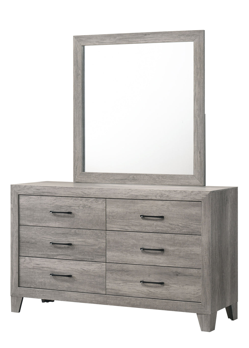 Hopkins - Dresser & Mirror - Gray