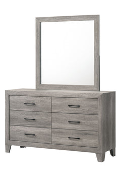 Hopkins - Dresser & Mirror - Gray