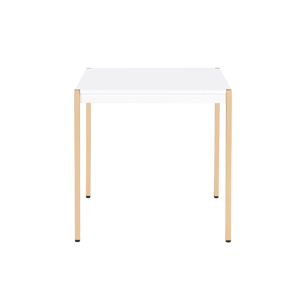Occasional Tables SetMetal Tube LegsWoodem TopMinimalistic Design<br/><br/><b>Product Features</b><ul><li>Occasional Tables Set</li><li>Metal Tube Legs</li><li>Woodem Top</li><li>Minimalistic Design</li><li>Case: 1Pc/1Ctn</li><li>Finish: White & Gold Fini