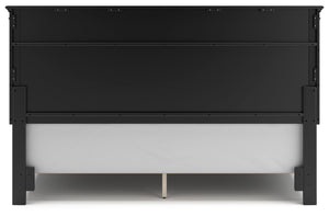 Lanolee - Black - King Panel Bed