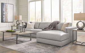 Amiata - Glacier - 2-Piece Sectional With Raf Corner Chaise