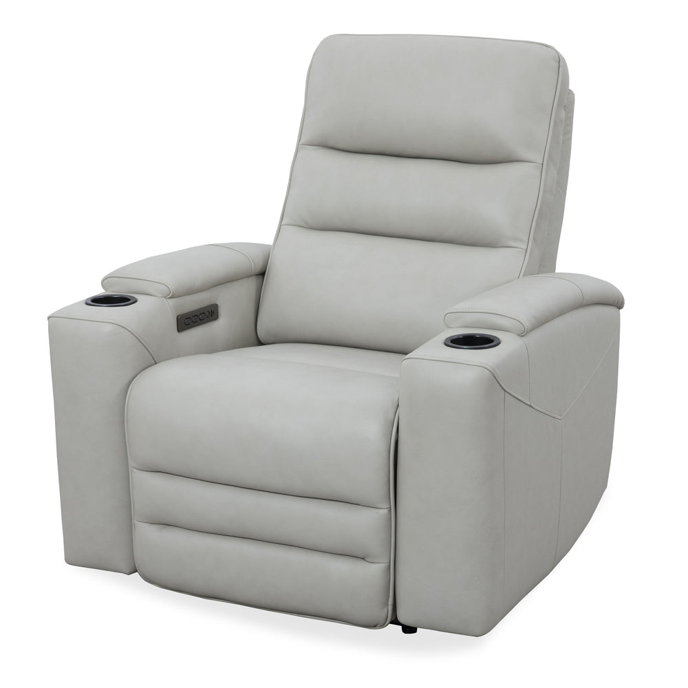 Nexus provides comfortable seating with zero-gravity power recline, lumbar support, and an independent power headrest for personalized relaxation. It features sleek black stainless steel cupholders and a spacious top-grain leather design. Each recliner ha
