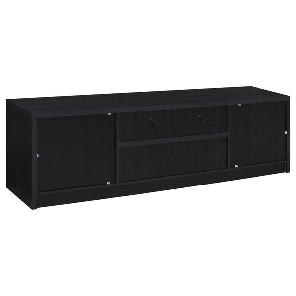 Winfield - 2-Door TV Stand Media Console - Black