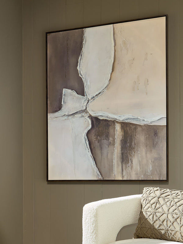  reimagined. This wall art-'s abstract design incorporates movement into your decor