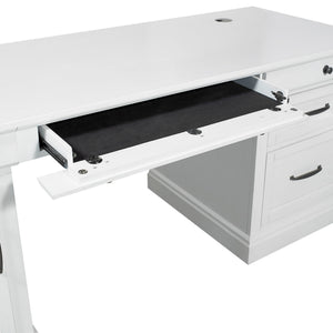 Shoreham - Pedestal Desk - Effortless White