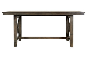  a marvel of durability and style for your dining area. Crafted from solid rubberwood and ash veneers