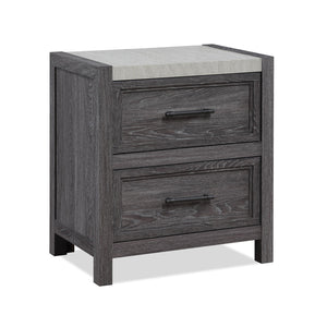 Madsen - King 4 Piece Bedroom Set - Gray