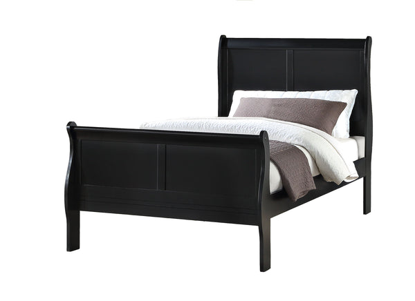 Louis Philip - Twin 4 Piece Bedroom Set - Black