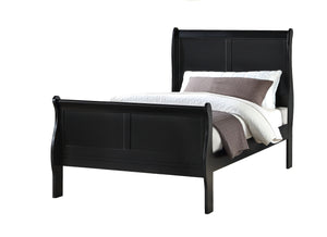 Louis Philip - Twin 5 Piece Bedroom Set - Black
