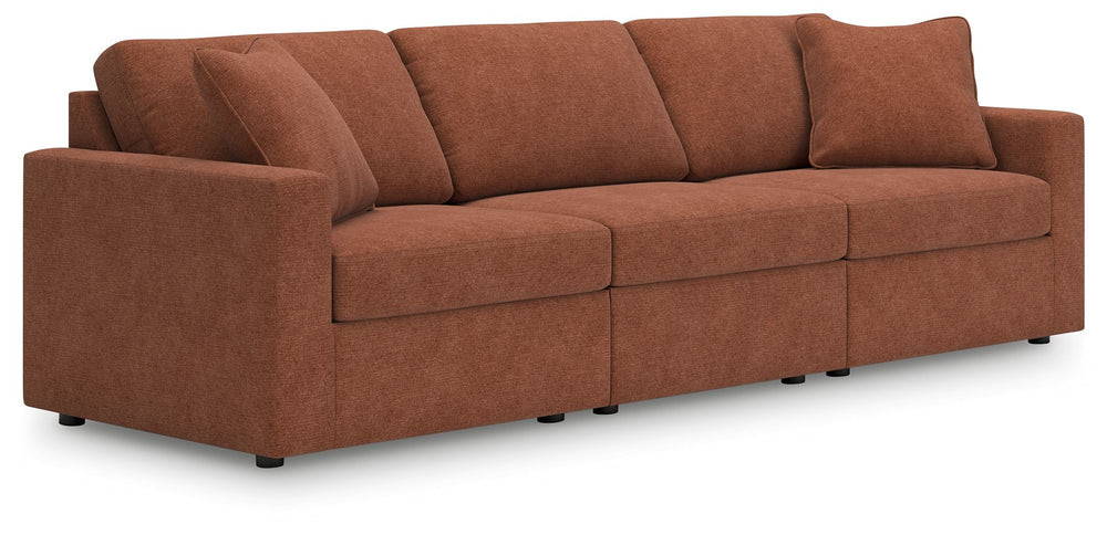 Looking cool and contemporary is great. But when it comes down to it, youâ€™re all about low-maintenance lounging. With the performance fabric on this sectional sofa, cleaning spills is a breeze. And its customizable modular design caters to your ever-cha