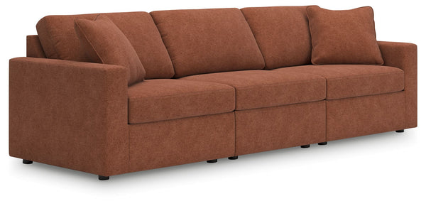 Looking cool and contemporary is great. But when it comes down to it, youâ€™re all about low-maintenance lounging. With the performance fabric on this sectional sofa, cleaning spills is a breeze. And its customizable modular design caters to your ever-cha