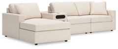 Looking cool and contemporary is great. But when it comes down to it, youâ€™re all about low-maintenance lounging. With the performance fabric on this sectional with chaise, cleaning spills is a breeze. Its customizable modular design caters to your ever-