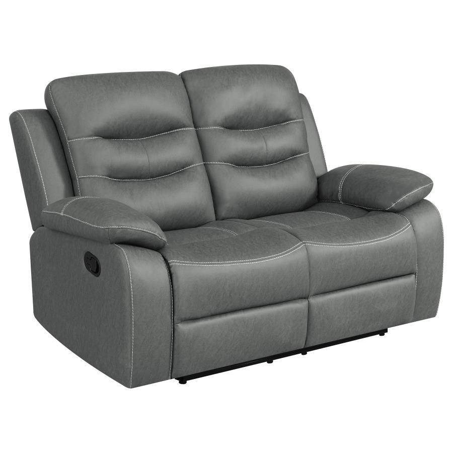 Ultra-cozy in both style and seating experience, the motion loveseat is ideal for a small gathering or solo relaxation. Pillowy polyester fiber padding in all the right places supports seating comfort and offers a design boost through tufting and layering