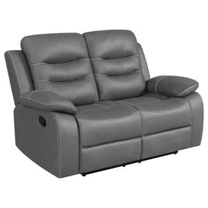 Ultra-cozy in both style and seating experience, the motion loveseat is ideal for a small gathering or solo relaxation. Pillowy polyester fiber padding in all the right places supports seating comfort and offers a design boost through tufting and layering
