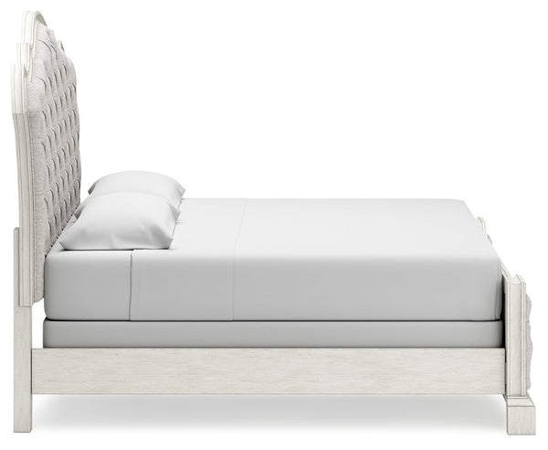 Arlendyne - Antique White - California King Upholstered Bed