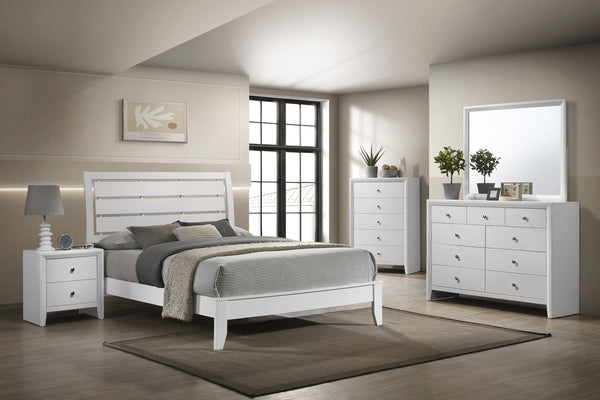 Evan - Twin Bed - White