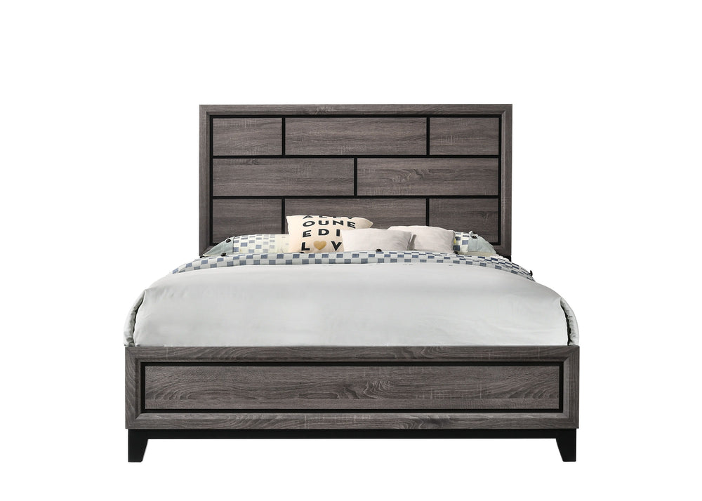 Akerson-Queen Bed-Gray<h4><b>Akerson - Queen Headboard, Footboard - Gray</b></h4> <table width="100%"><colgroup><col style="width: 30%"> <col style="width: 70%"> </colgroup> <tbody> <tr> <td>Dimensions</td> <td> 63.38"L x 86.38"D x 56.50"H</td> </tr> <tr>