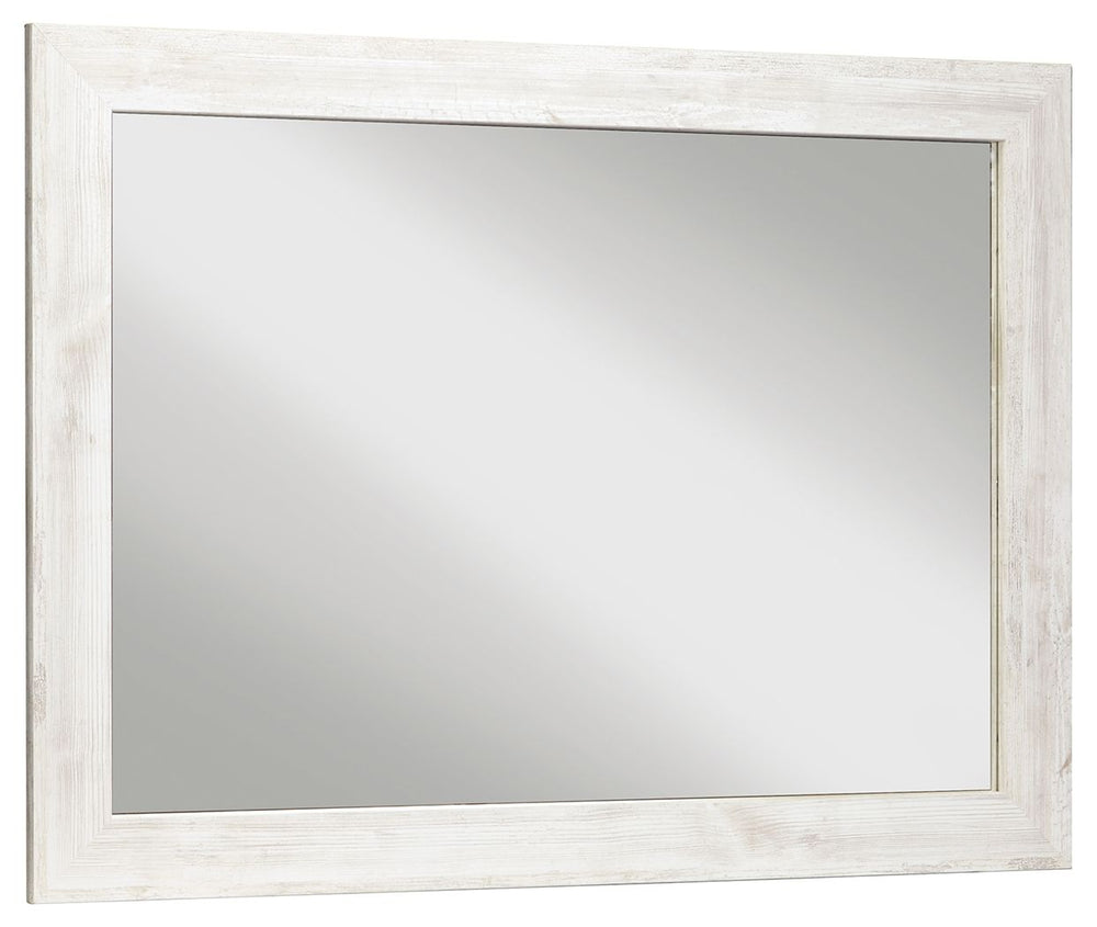 If itâ€™s coastal chic or cottage quaint style you long for, this whitewashed mirror invites you to go to town. Its distinctive weatherworn finish conveys an easy-breezy sensibility, perfect for a restful bedroom retreat. Tastefully edited lines give this