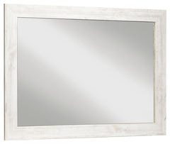 If itâ€™s coastal chic or cottage quaint style you long for, this whitewashed mirror invites you to go to town. Its distinctive weatherworn finish conveys an easy-breezy sensibility, perfect for a restful bedroom retreat. Tastefully edited lines give this