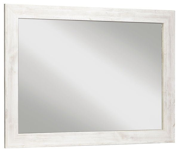 If itâ€™s coastal chic or cottage quaint style you long for, this whitewashed mirror invites you to go to town. Its distinctive weatherworn finish conveys an easy-breezy sensibility, perfect for a restful bedroom retreat. Tastefully edited lines give this