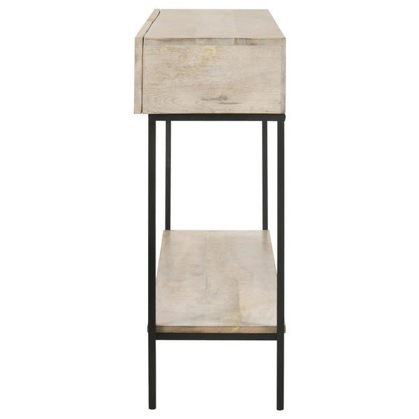 Rubeus - 2-Drawer Wood Entryway Console Table - White Washed