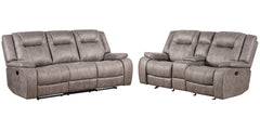 Plush, stuffed, and easy, the Blake Manual Dual-Reclining Sofa, Loveseat, and Recliner will feel at home in most any living space. Easy to clean (just wipe the high-performance fabric with a soft cloth!) and easy to operate (simply pull the latch to utili