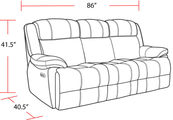 Eclipse - Power Reclining Sofa And 2 Recliners - Florence Heron