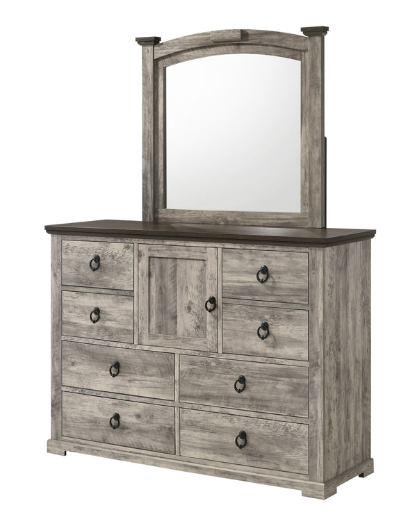 Ella-Mae - King 5 Piece Bedroom Set - Gray