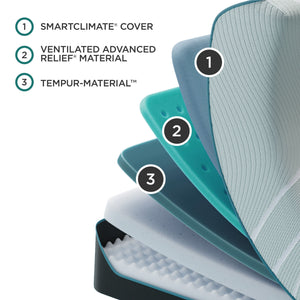 Adapt - Tempur-Proadapt Medium Hybrid Mattress - Split King
