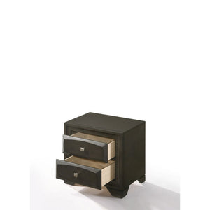 2 Drw Drawer: Beveled Fronts, Glide Center Metal (Kenlin, 8-" Ext. ), Dovetail English Front & Back, Felt-Lined Top Drawer, Safety Stop Included, Manual Close, Hardware: Single Knob, Nickel Brushed Metal Clearance Floor to Bottom Frame: 3 Inches (70mm) Co