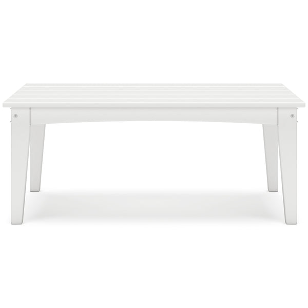 Hyland Wave - White - Rectangular Cocktail Table