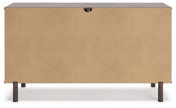 Calverson - Mocha - Six Drawer Dresser - Medium