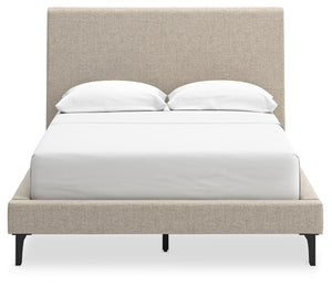 Cielden - Soft Gray - Full Upholstered Bed with Roll Slats