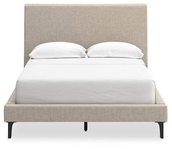 Cielden - Soft Gray - Full Upholstered Bed with Roll Slats