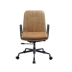 Swivel Office Chair(360 Degree) Adjustable Seat Height Wheels Included5-Star Base w/CastersTop Grain LeatherUpholstered Seat and Back Cushion<br/><br/><b>Product Features</b><ul><li>wivel Office Chair(360 Degree)â€§ Adjustable Seat Heightâ€§ Wheels Includ