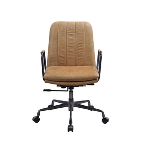 Swivel Office Chair(360 Degree) Adjustable Seat Height Wheels Included5-Star Base w/CastersTop Grain LeatherUpholstered Seat and Back Cushion<br/><br/><b>Product Features</b><ul><li>wivel Office Chair(360 Degree)â€§ Adjustable Seat Heightâ€§ Wheels Includ