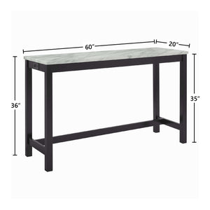 Celeste - 4 Piece Dining Set (Theater Bar Table & 3 Stools) - Black