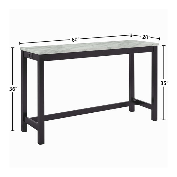 Celeste - 4 Piece Dining Set (Theater Bar Table & 3 Stools) - Black
