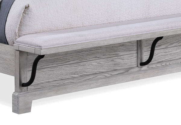 Beckett - Queen 5 Piece Bedroom Set - Greige