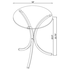  it provides a durable and stylish surface for your essentials. The elegantly curved frame is crafted from hea